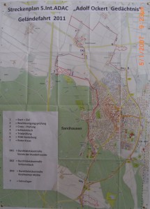 160 - MSC Sandhausen Classic Geländefahrt Streckenplan