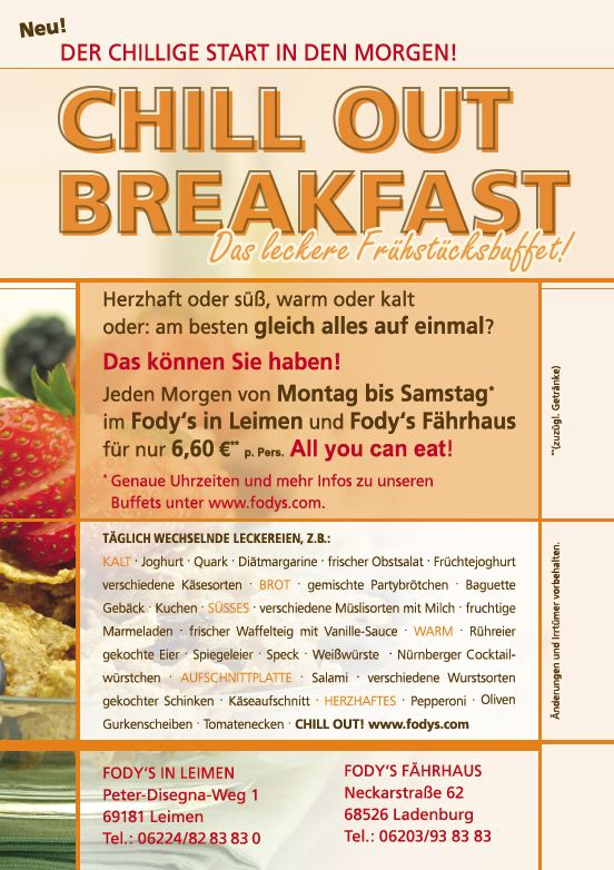 007 - Chill out Breakfast Leimen Ladenburg