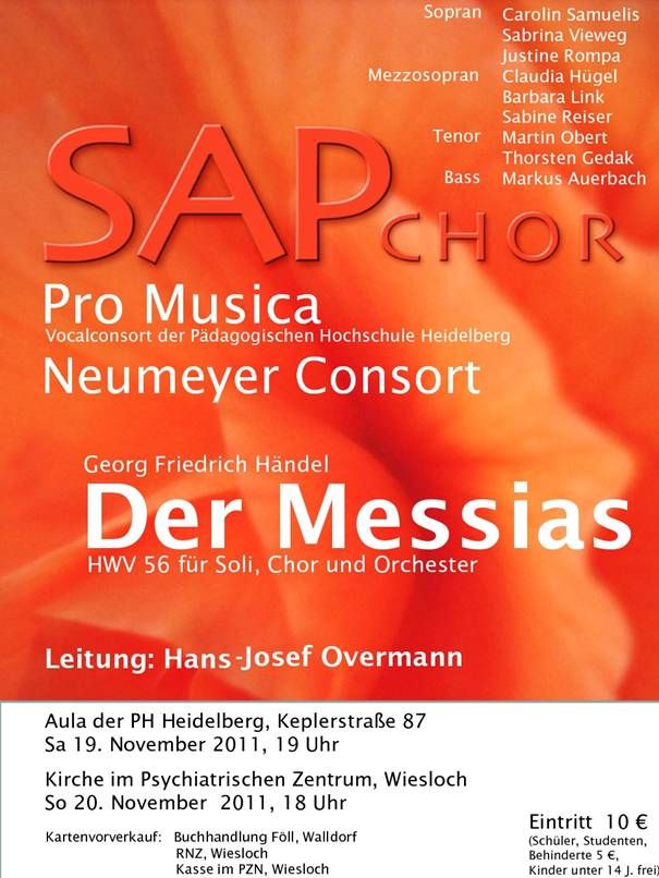 357 - Goethe goes Schubert Plakat Händels Messia
