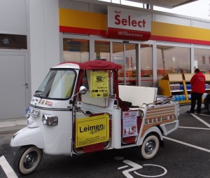 APE Calessino als Werbeträger Ein neues "Dienstfahrzeug" für Leimen-Lokal...? Piaggio APE - Als Werbeträger im Einsatz bei Shell
