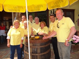 Die FW-Gemeinderatsfraktion bei der "Arbeit"