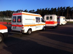 Fahrzeugaufstellung am Medical Center
