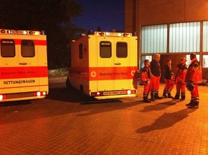 Einstzgruppe vor Ort
