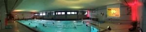 Retro-Schwimmen Panorama