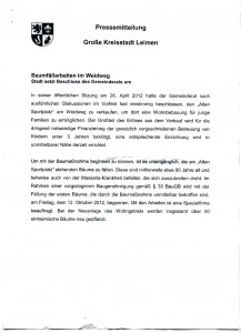 Weidweg Pressemitteilung Stadt Leimen 001