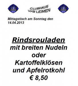 326 - Vfb Rouladen