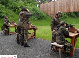 Schießausbildung in der Bundeswehr-Grundi