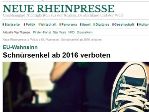 671 - Neue Rheinpresse Schnürsenkel