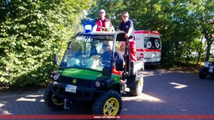 Der Gator rückt mit Notarzt aus