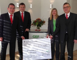 GEF Ingenieur AG spendet 1.000,- € für den Leimener Sozialfonds 1937 - Spende Sozialfonds
