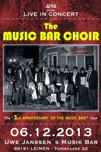 Janssen's Musikbar - Plakat 1991 - Janssen 1 Jahr - Plakat