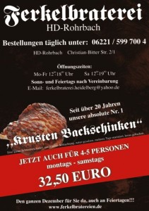 Ferkelbraterei Plakat1