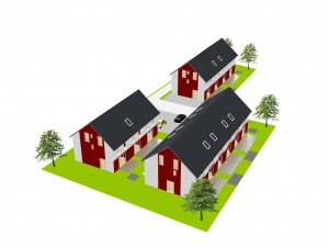 2089 - Neubau Lessingstrasse - 3D-Ansicht L9 gartenseitig