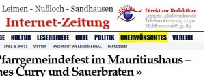 Rubrik Unerwünschtes