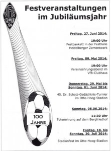 3703 - VfB 100 Jahre Festfolge