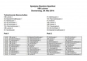 3795 - Schott-Turnier - Spielplan