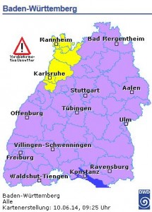 3848  - Unwetterkarte