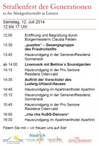 9930 - Straßenfest der Generationen