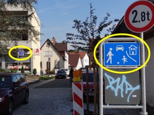 4077 - Kleine Bahnhofstraße Beschilderung