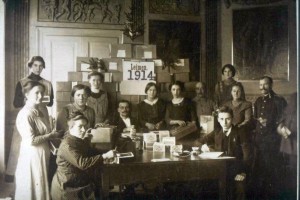 4120 - Weihnachten 1914  Pakete für Kriegsteilnehmer aus Leimen