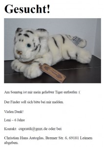 4127 - Tiger entlaufen