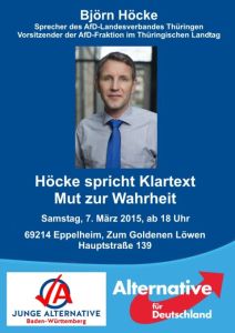 4835 - Höcke sprincht Klartext - Plakat
