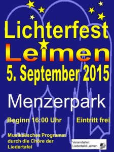5559 - Lichterfest Liedertafel Plakat