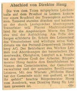 4885 - Wilhelm Haug - Zeitungsartikel 1