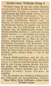 4885 - Wilhelm Haug - Zeitungsartikel  1949 08 12