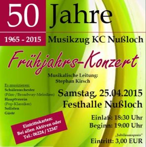 4905 - Musikzug Nussloch 50 Jahre Plakat