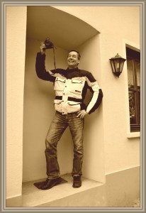 4941 - Nische gefunden sepia mit Rahmen
