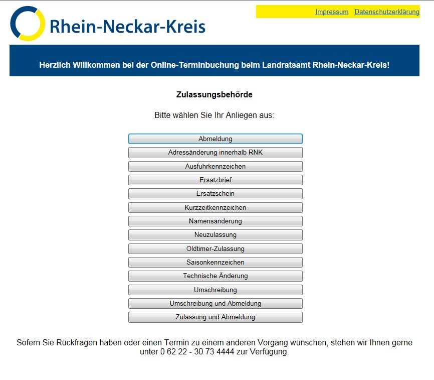 Landratsamt baut Online-Terminvereinbarung weiter aus