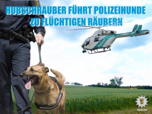 2261 - Polizei Hubschrauber und Hund