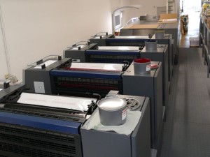 Die neue Maschine von Heidelberger Druckmaschinen bei Druckpress Leimen
