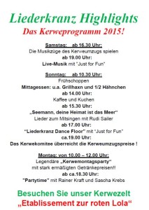 5727 - Liederkranz Kerwe Plakat