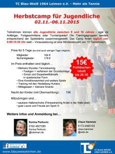 5785 - TenniscampHerbst2015