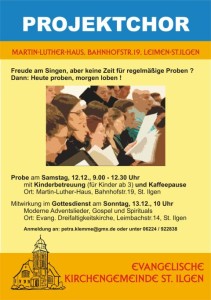 5850 - Projektchor Plakat