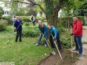 Helder bei der Arbeit im Menzerpark