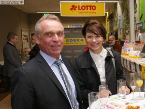 Uwe Sulzer mit Nathalie Müller (Weingut Müller, Leimen)