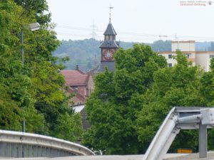 Blick vom Kreisel Richtung St. Ilgen