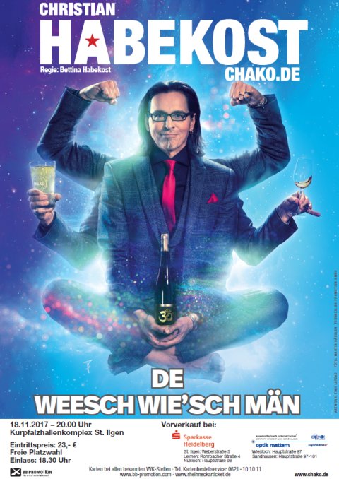 Karten-Vorverkauf: Comedy-Abend mit Christian CHAKO Habekost