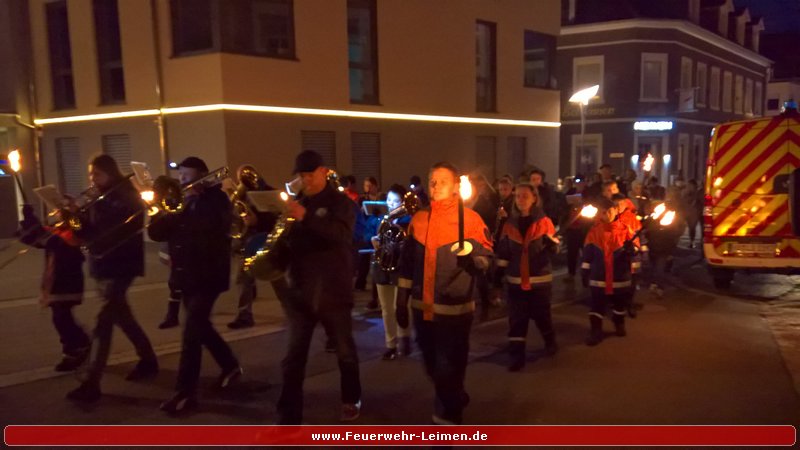 Martinsumzug in Leimen-Mitte abgesichert