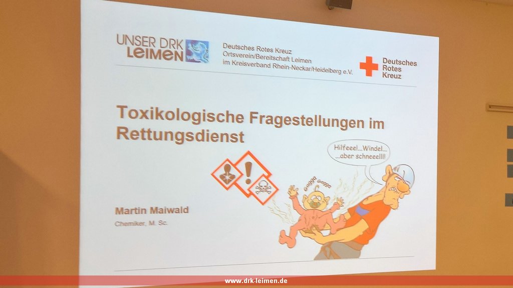 DRK-Bereitschaftsabend Toxikologische Fragestellungen im Rettungsdienst