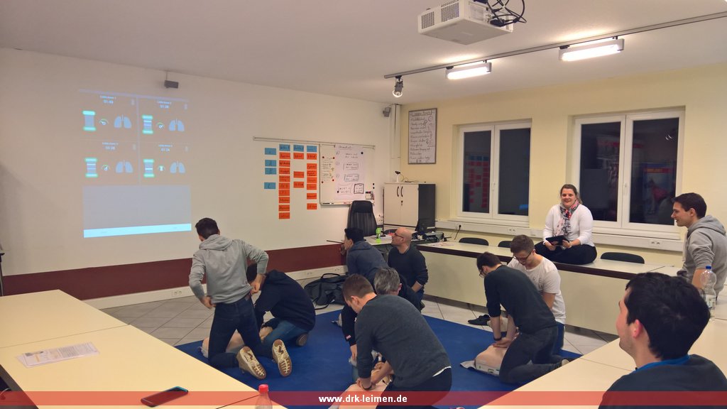 DRK-Bereitschaftsabend Reanimationstraining sowie Absicherungen SVS und TSG Hoffenheim