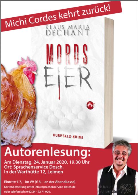 Vorankündigung: „Mordseier“ – Autorenlesung mit Klaus Maria Dechant