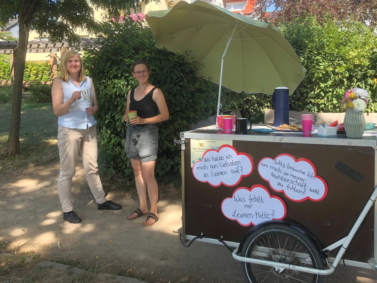Die Quartiermanagerin stellt sich vor: </br>Anastasia Kahl unterwegs in Leimen-Mitte
