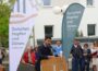 Sandhausen: Einweihung Rathaus-Vorplatz und Vorstellung neues Gemeinde-Logo