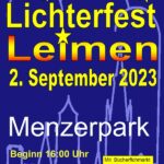Endlich wieder Lichterfest im Menzerpark am kommenden Samstag Lichterfest