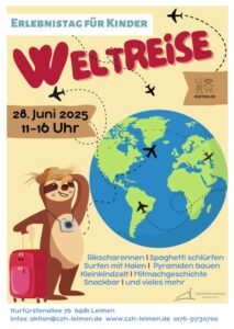 Kinder-Erlebnistag in Leimen 2025 mit Weltreise-Motto und buntem Programm
