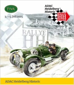 Oldtimer Alfa Romeo Spider vor dem Technik Museum Sinsheim, Startpunkt der ADAC Heidelberg Historic